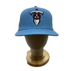 New Era NFL  59FIFTY Tennessee Titans Fitted Hat Light Blue Adult Size 7 3/8
